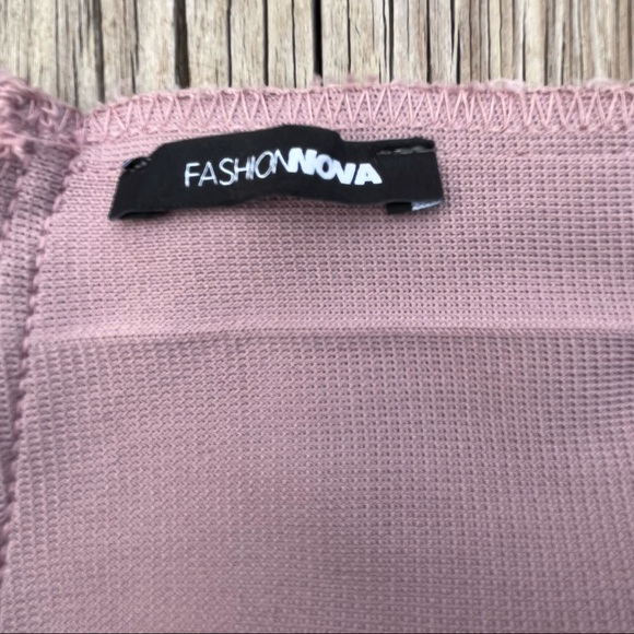 Fashion Nova mauve bandage bodycon dress! - Picture 6 of 7